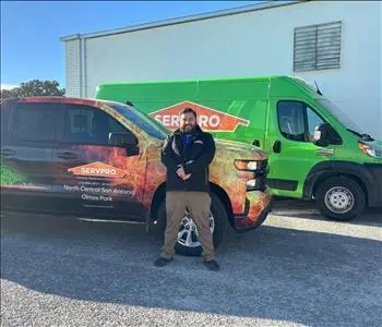 Derek Guevara, team member at SERVPRO of North Central San Antonio