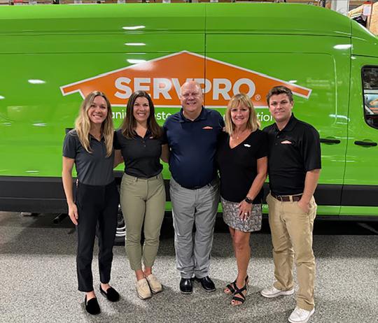 Amanda, Stephanie, Frank, Patricia & Anthony Zubricki, team member at SERVPRO of Western Lake County