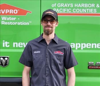 Johnathon Faulkner, team member at SERVPRO of Grays Harbor & Pacific Counties