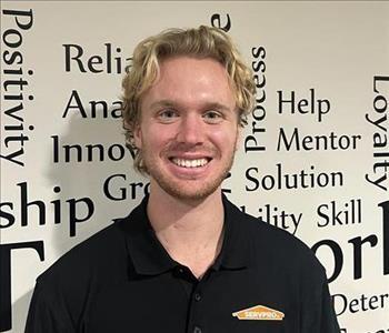 Bryce Van Schepen, team member at SERVPRO of Red Wing, Cannon Falls