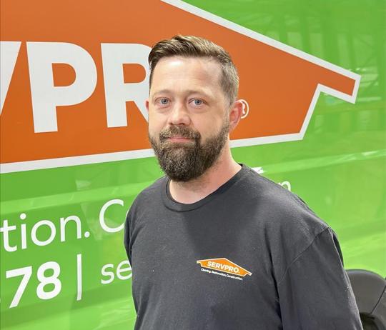 Justin Verton, team member at SERVPRO of Southmont, Denton