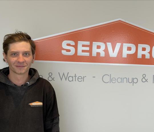 Austin Merza, team member at SERVPRO of Asheboro