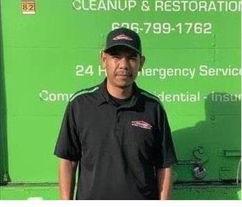 Pablo Salazar, team member at SERVPRO of Monrovia
