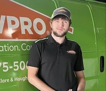 Dustin June, team member at SERVPRO of Mount Pleasant, Clare & Houghton Lake