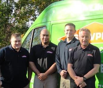 Paul Koft, Clifton Vercosa, Michael Wright & Meyer Lefferts, team member at SERVPRO of Old Bridge / Cranbury